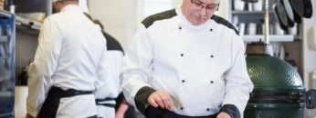 Cook flavoring his best meal